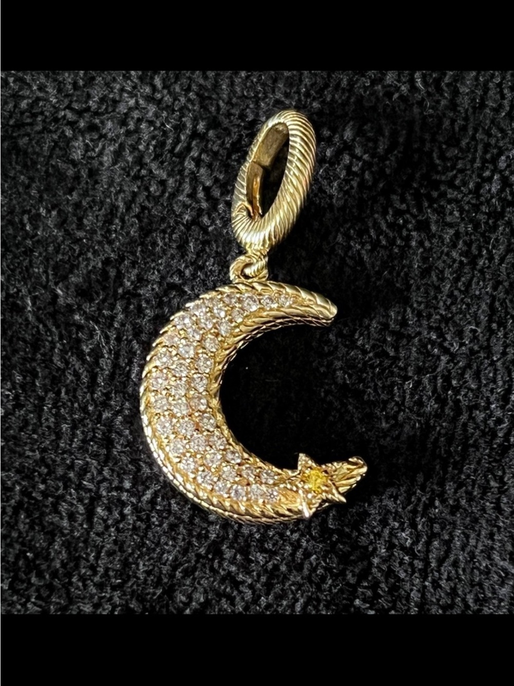 Judith Ripka Moon and Star enhancer pendant